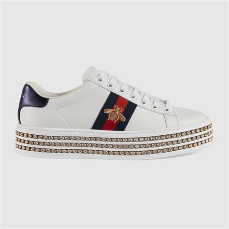 gucci ace sneaker with crystals replica